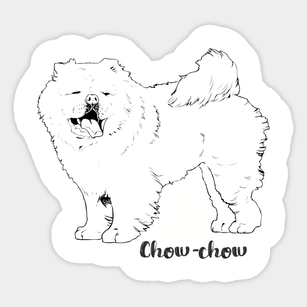 Chow chow Sticker by eRDe